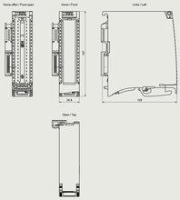 Siemens 6ES7522-1BL01-0AB0 — dimension drawing