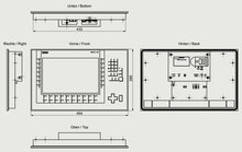 Siemens 6AV2124-1MC01-0AX0 — dimension drawing