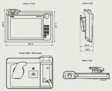 Siemens 6AV2145-6KM00-0AA0 — dimension drawing