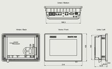 Siemens 6AV2128-3GB06-0AX1 — dimension drawing