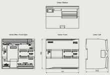 Siemens 6ES7214-1BG40-0XB0 — dimension drawing