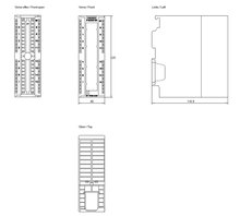 Siemens 6ES7321-7EH00-0AB0 — dimension drawing