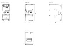 Siemens 6ES7221-1BF32-0XB0 — dimension drawing