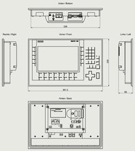 Siemens 6AV2124-1JC01-0AX0 — dimension drawing