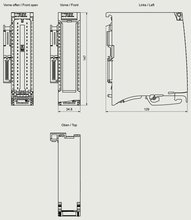 Siemens 6ES7521-1BH50-0AA0 — dimension drawing