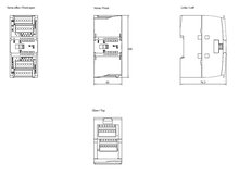 Siemens 6ES7221-1BH32-0XB0 — dimension drawing