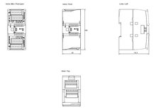 Siemens 6ES7222-1BH32-0XB0 — dimension drawing