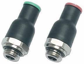 Push-in flow control valves
