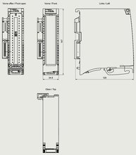 Siemens 6ES7521-1BL00-0AB0 — dimension drawing
