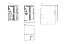 Siemens 6ES7313-6CG04-0AB0 — dimension drawing