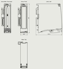 Siemens 6ES7521-1BH00-0AB0 — dimension drawing