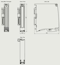 Siemens 6ES7521-1BH10-0AA0 — dimension drawing