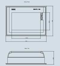 Siemens 6AV2144-8GC10-0AA0 — dimension drawing