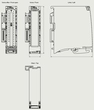Siemens 6ES7551-1AB01-0AB0 — dimension drawing