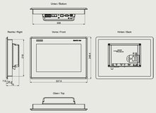 Siemens 6AV2128-3MB40-0AX0 — dimension drawing