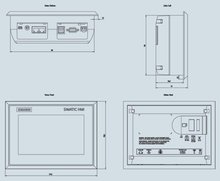 Siemens 6AV2144-8GC20-0AA0 — dimension drawing
