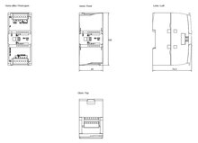 Siemens 6ES7222-1HF32-0XB0 — dimension drawing