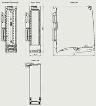 Siemens 6ES7522-1BH01-0AB0 — dimension drawing