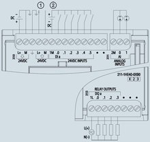 Siemens 6ES7211-1HE40-0XB0 — dimension drawing