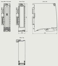 Siemens 6ES7521-1FH00-0AA0 — dimension drawing