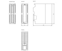 Siemens 6ES7332-5HF00-0AB0 — dimension drawing