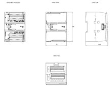 Siemens 6ES7222-1XF32-0XB0 — dimension drawing