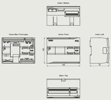 Siemens 6ES7215-1HF40-0XB0 — dimension drawing