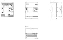Siemens 6ES7211-1BE40-0XB0 — dimension drawing