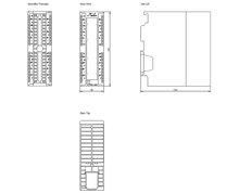 Siemens 6ES7321-7TH00-0AB0 — dimension drawing