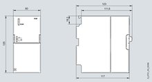 Siemens 6ES7307-1EA01-0AA0 — dimension drawing