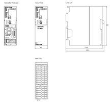 Siemens 6ES7315-2EH14-0AB0 — dimension drawing