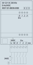 Siemens 6ES7221-3BD30-0XB0 — dimension drawing