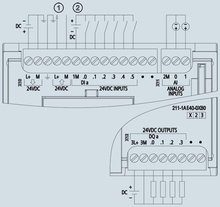 Siemens 6ES7211-1AE40-0XB0 — dimension drawing