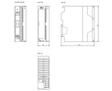 Siemens 6ES7332-5HD01-0AB0 — dimension drawing