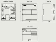 Siemens 6ES7212-1AF40-0XB0 — dimension drawing